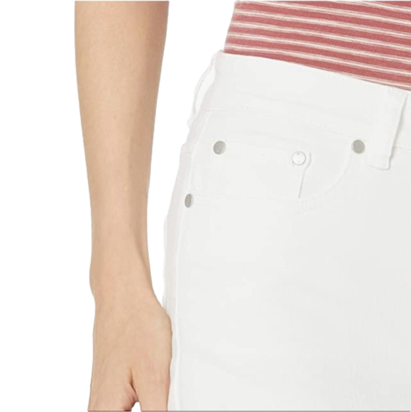 White Button Fly Denim Shorts White Jeans Mid Waisted size XXL - Picture 2 of 10